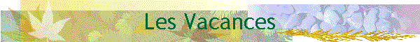 Les Vacances